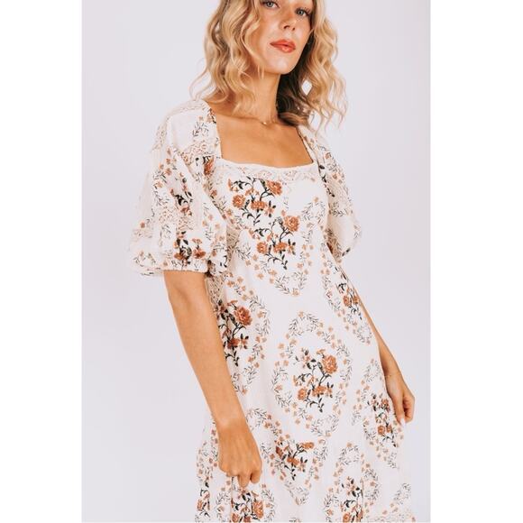 Free People Ethereal Dainty All the Attitude Printed Maxi Dress Cottage Small - Picture 15 of 16